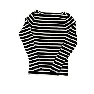 Gap, Long Sleeve, Navy and White striped, Crew neck top, size XS